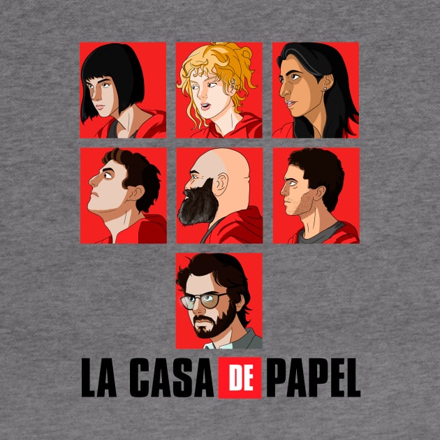 La casa de Papel crew by wenderinf